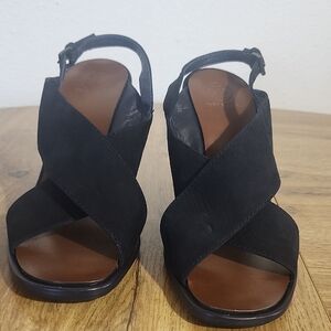 Tory Burch Navy and Brown Women's Sandals
